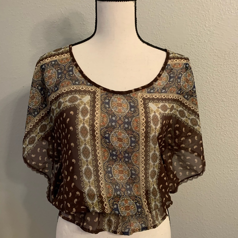 Sheer crop top